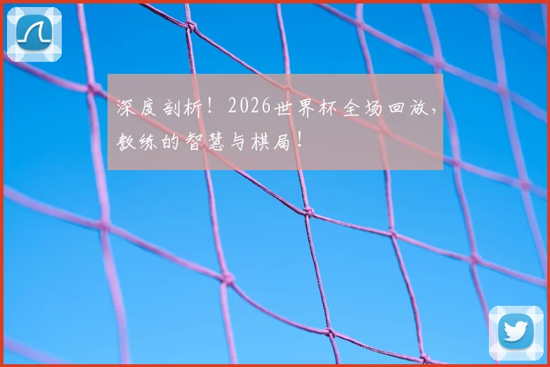 深度剖析！2026世界杯全场回放，教练的智慧与棋局！